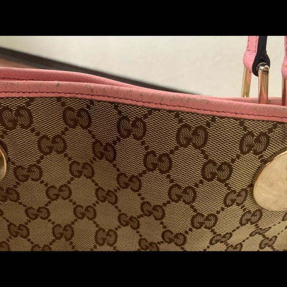 Gucci Monogram With Pink Leather - Picture 3 of 11